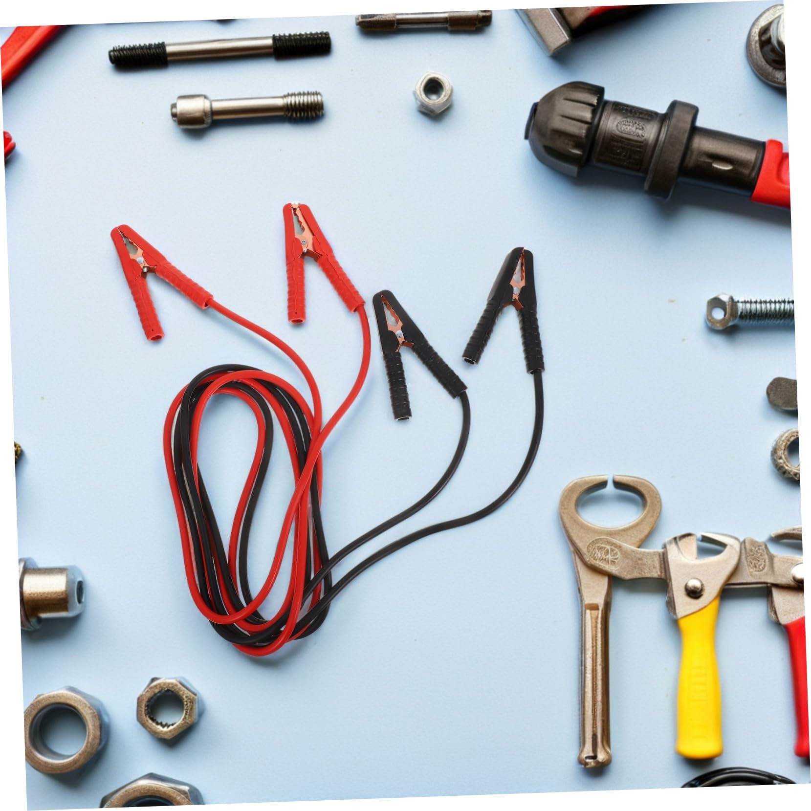 PLAFOPE Câbles de Démarrage pour Voiture Pinces Robustes Kit de Câbles de Démarrage pour Véhicule Connecteur pour Batteries Déchargées ou Faibles