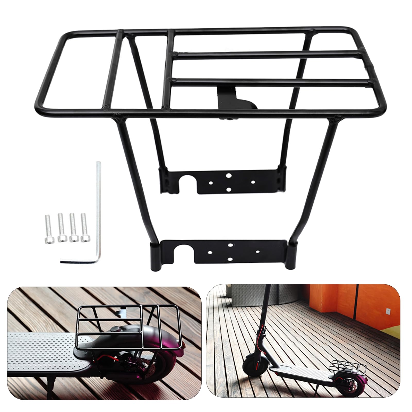 Portapacchi posteriore per scooter elettrico, ruota posteriore spessa, scaffale di carico di ricambio per portapacchi posteriore durevole