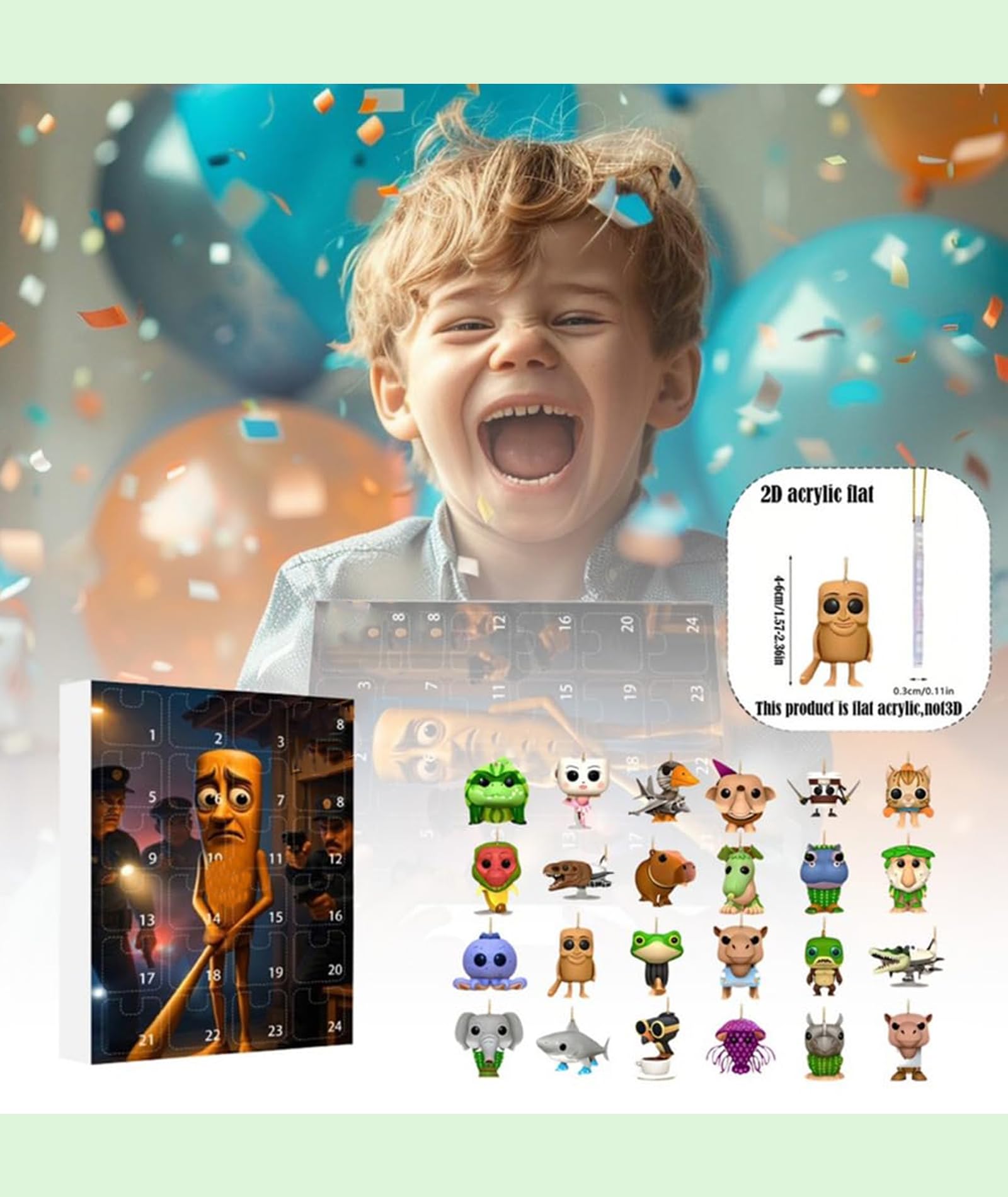 24 Pcs Tralalero Tralala Blind Box, Brainrot, Tung Tung Tung Sahur Toy, 24 Different Images and Unique Pendants as Gifts,Suitable for Sharing Happiness on Birthdays Holidays or Special Occasion - Image 3 thumbnail