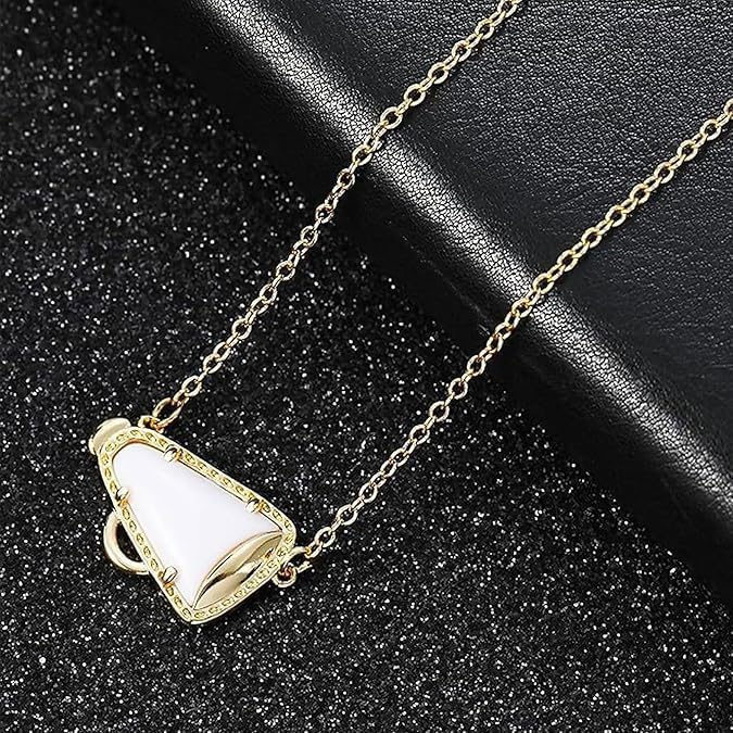 Cheer Necklace Cheerleading Necklace for Women Cheer Team Gifts Pendant Charm Necklace Cheerleading Accessories Stuff Cheerleading Coach Gift for Women Mom Coach - Image 4