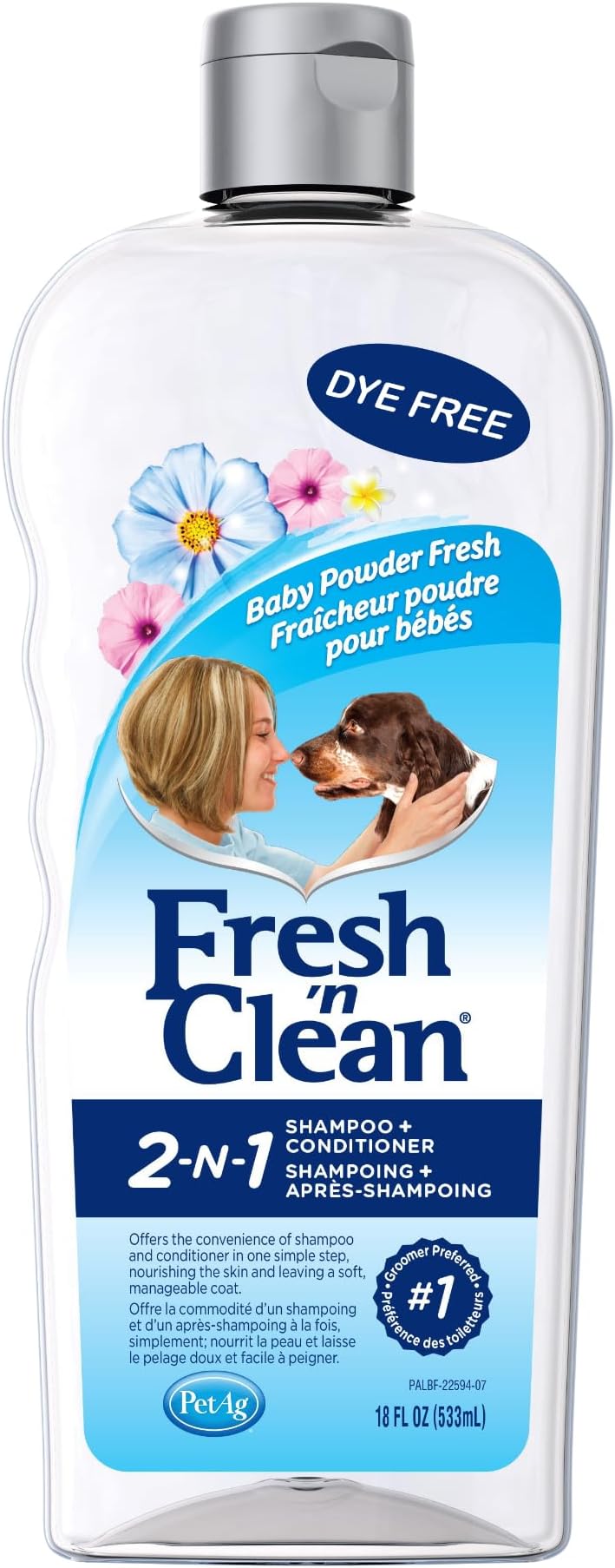 Fresh'n Clean Pet 2-in-1 Baby Powder Formula Conditioning Shampoo, 18-Ounce