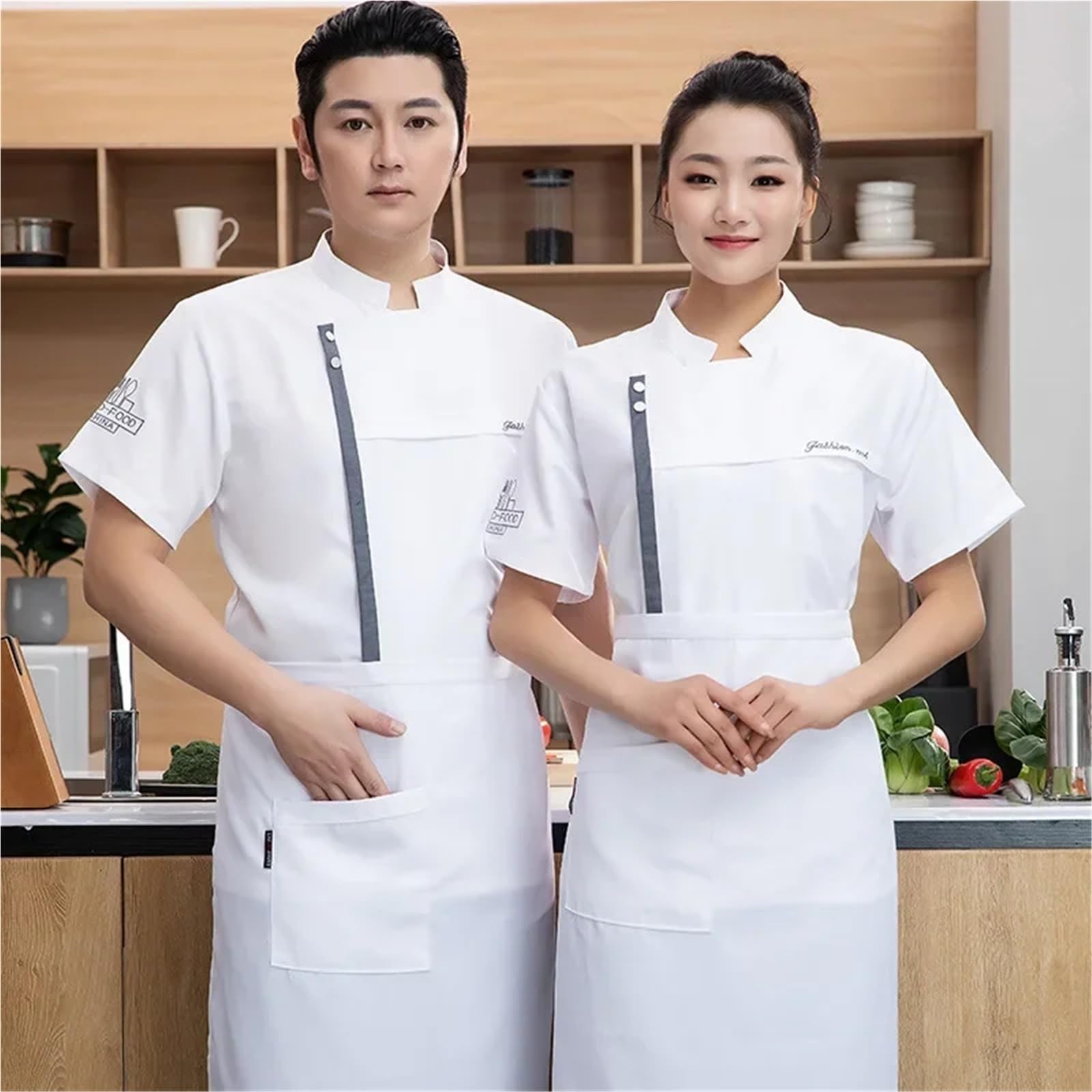 Divisa da Cuoco, Giacca for Ristorante Occidentale, Donna, Servizio di ristorazione, Abbigliamento Cucina for Uomo, Fast Food, Hotel, Catering, Lavoro per Cucine, Ristoranti, Hotel