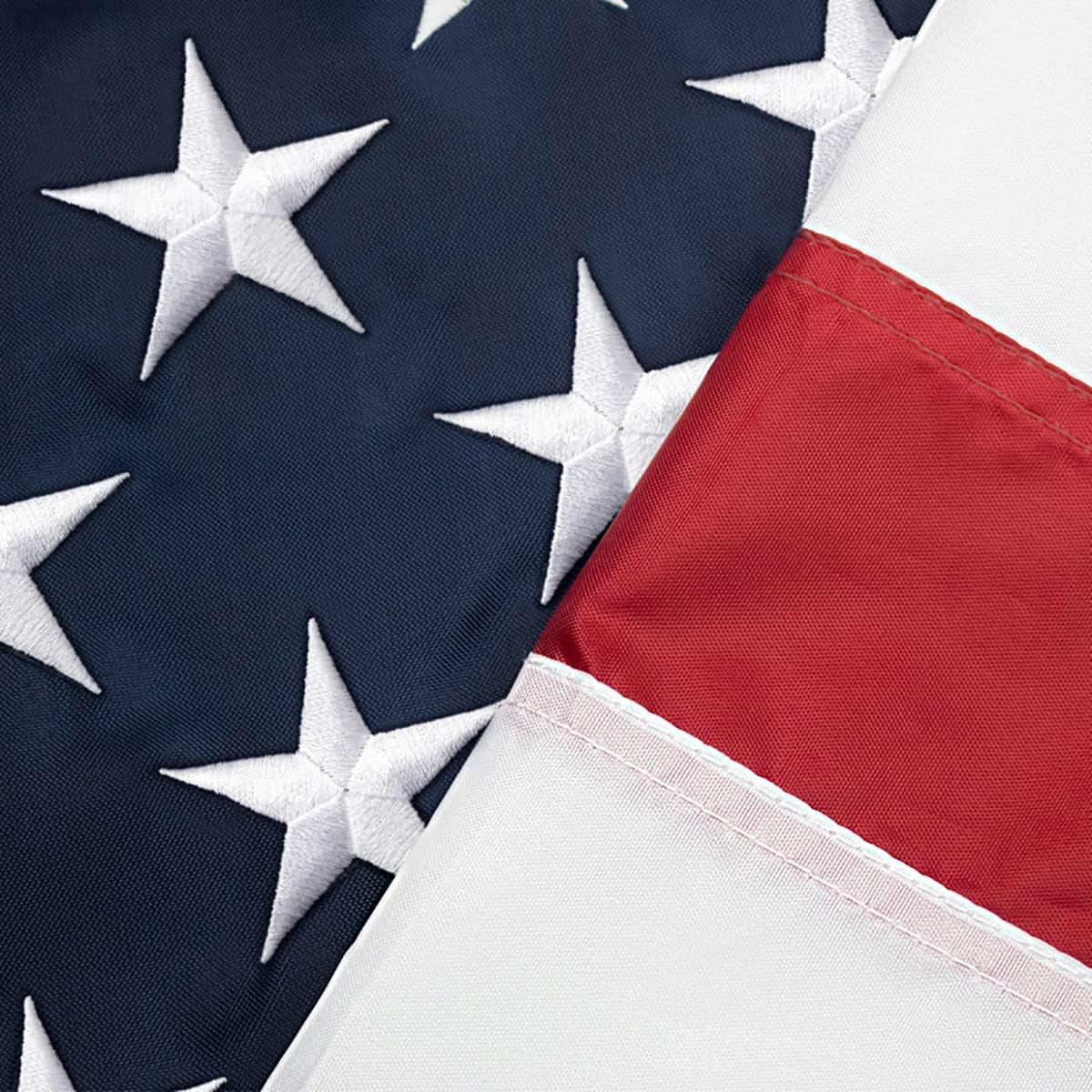 USA Flag Co. American Flag 4x6 foot | Heavy Duty Nylon, Embroidered Stars, Sewn Stripes, Brass Grommets