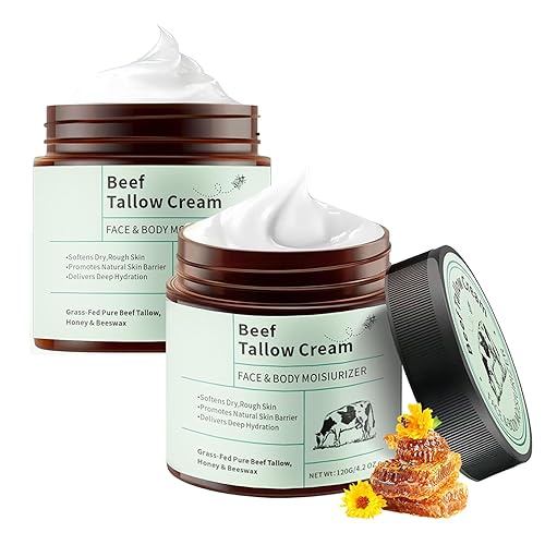 Vingtank Tallow and Honey Balm - Hidratante de Tallow de Carne Alimentada con Hierba para rostro y cuerpo Nutre profundamente la piel seca sensible