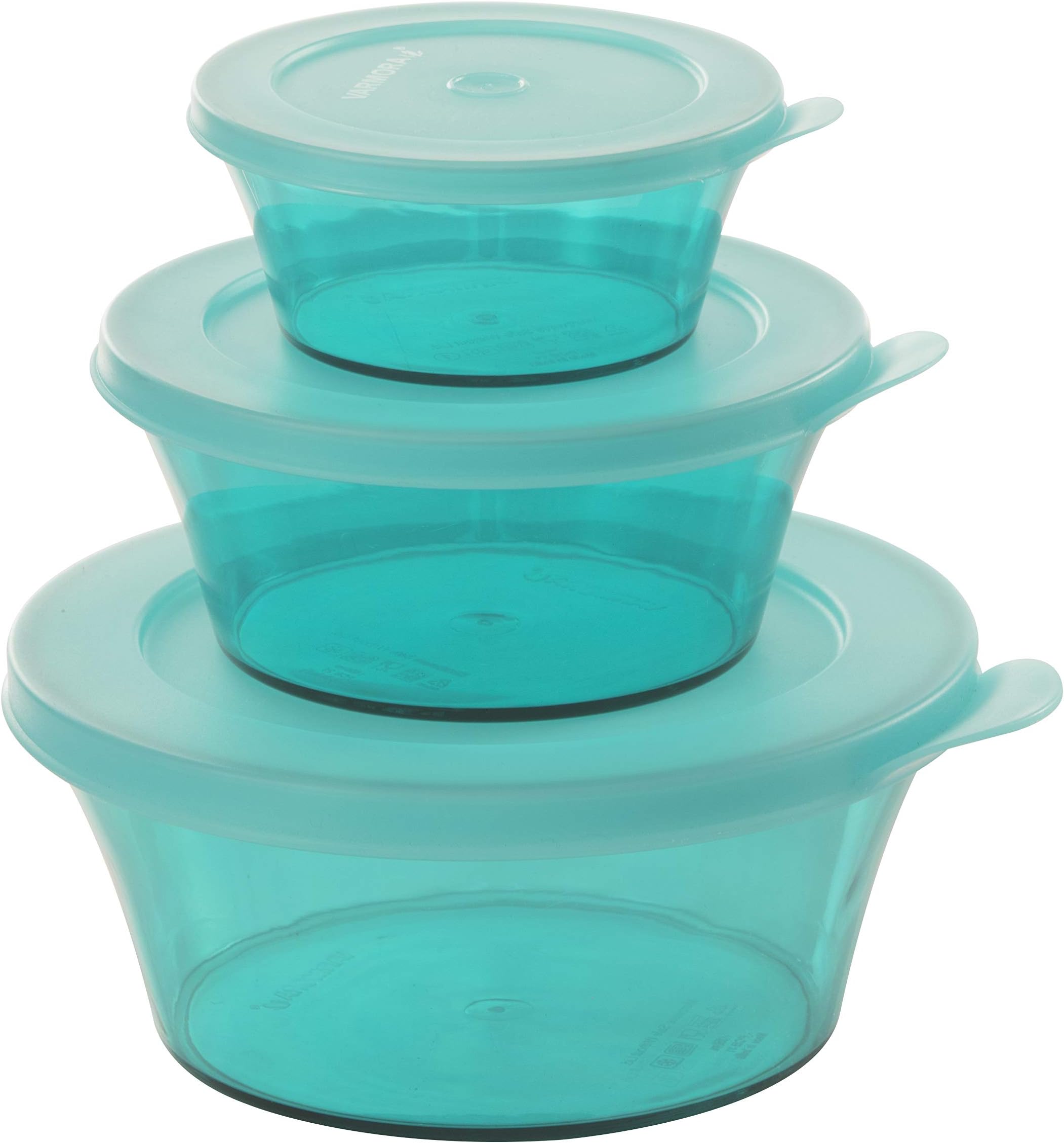 Elite Bowl | Organised Kitchen | Stackable | Durable | for Pulses, Cereals, Snacks Set of 3| Assorted