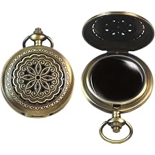 Obsidian Scrying Mirror, Natural Healing Crystal Obsidian Mirror with Bag, for Divination, Meditation, Healing, Feng Shui Pocket Watch-A