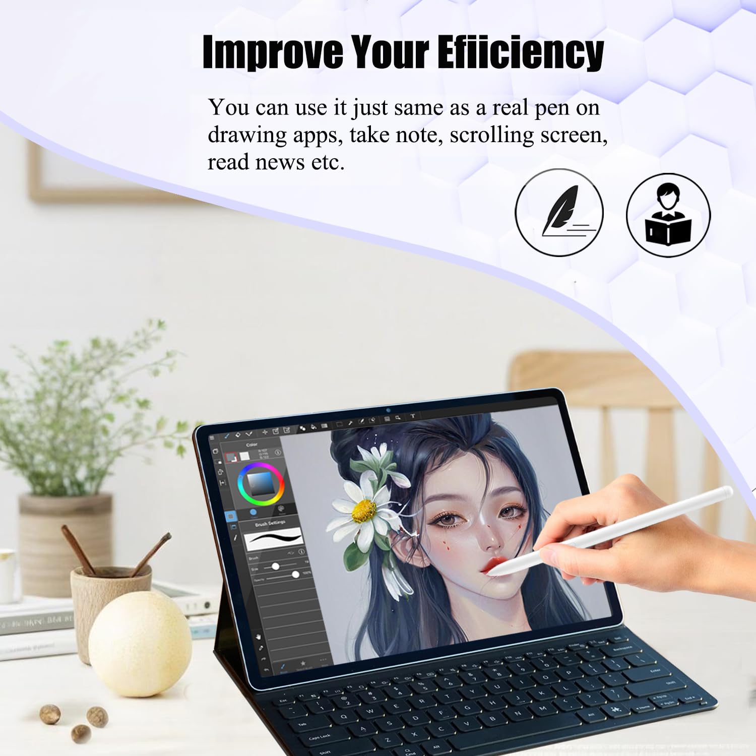 Penna di ricambio per Samsung Galaxy Tab S10 FE S per Samsung Galaxy Tab S10 FE/ S10 FE+/ S10 FE Plus Stylus compatibile con Samsung Galaxy Tab S10 FE/ S10 FE+/ S10 FE Plus con punte/pennini inclusi