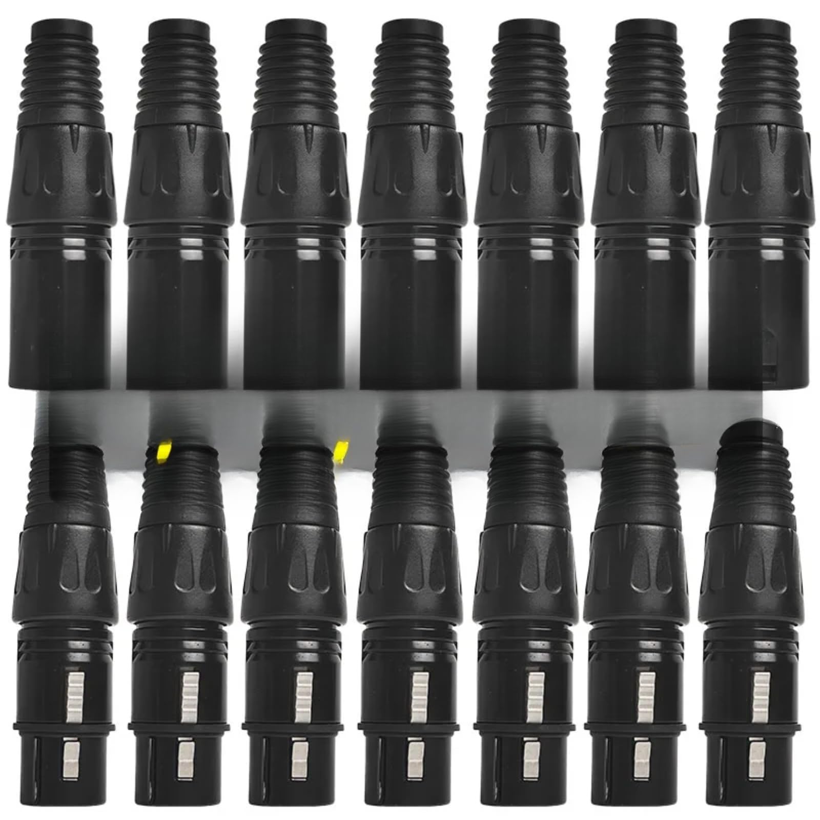 Adaptador XLR de 3 pines para sonido limpio en escenarios, conectores estables de 20 unidades