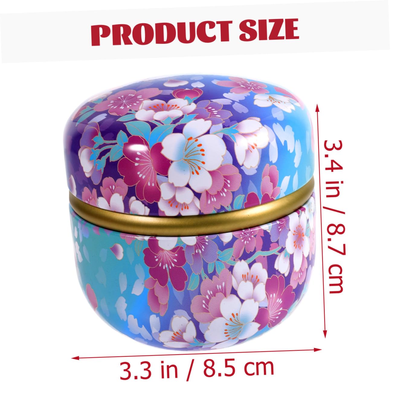 BESTYASH Contenitori in Latta in Stile Retrò Set 4 Pezzi con Coperchio Barattoli Decorativi Multiuso e Resistenti per Tè e Dolci per Decorazione Festiva