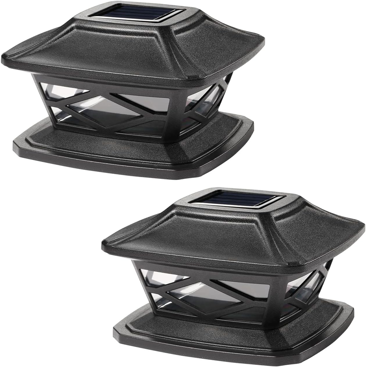 TWINSLUXES Solar Post Lights Outdoor 2 Modes Waterproof LED Solar Fence