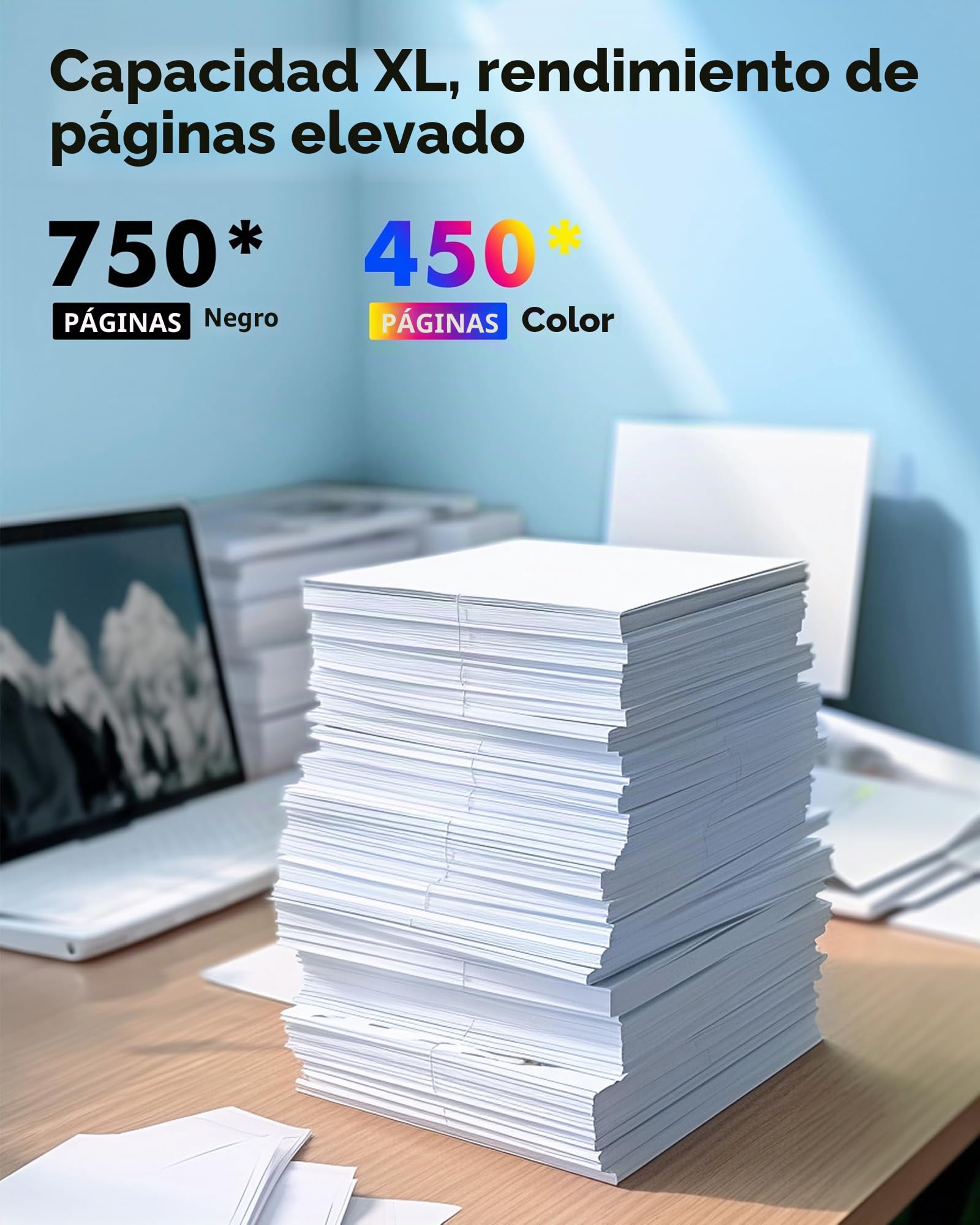 Cartuchos de Tinta HP 301XL Negro y Color, Alta Capacidad Compatible para HP Envy 4500 DeskJet 2540 OfficeJet 2620