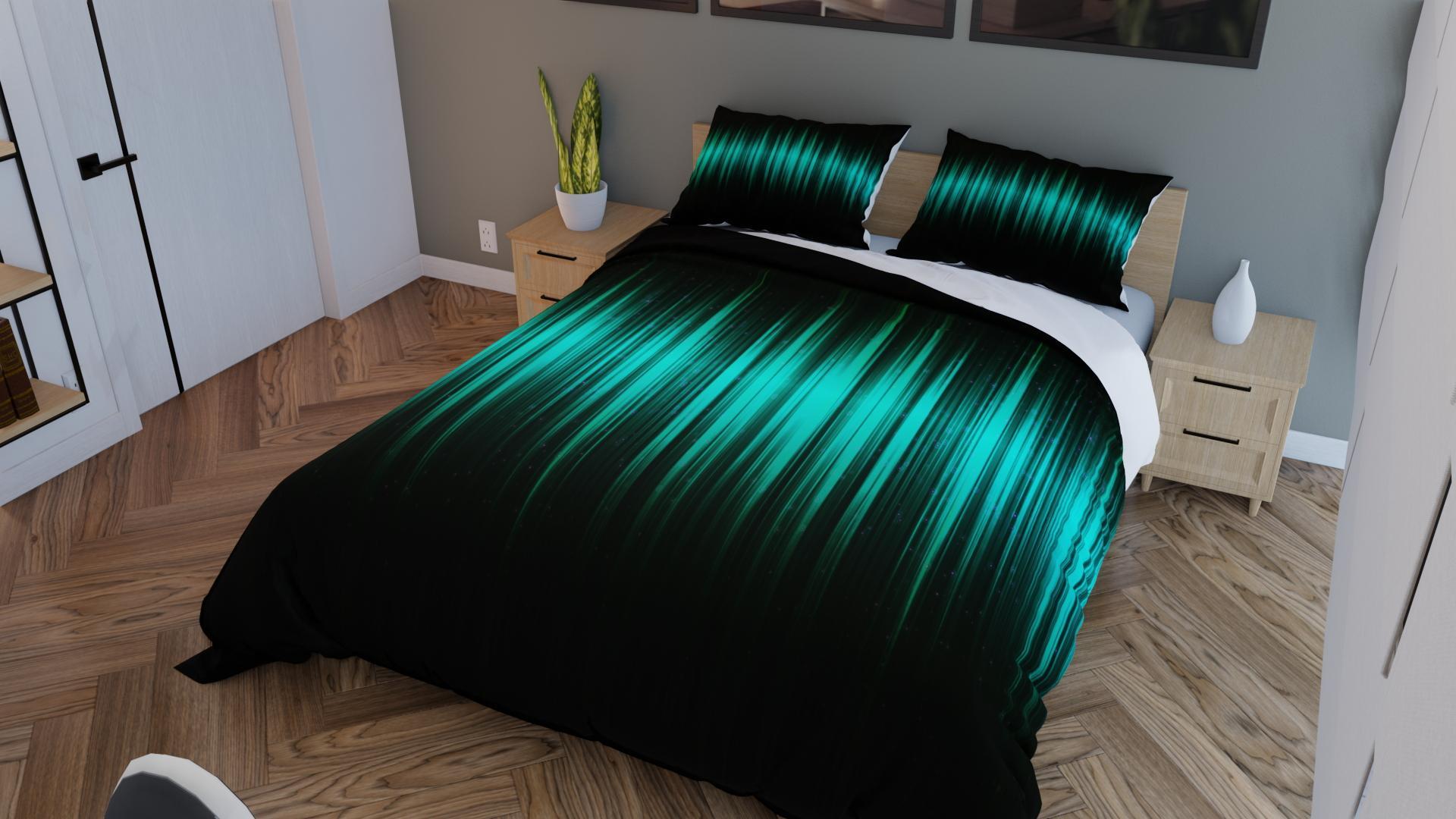 AmigoZone Tour De Lit Plissé En Percale De Coton Uni (gris, Petit Lit Double