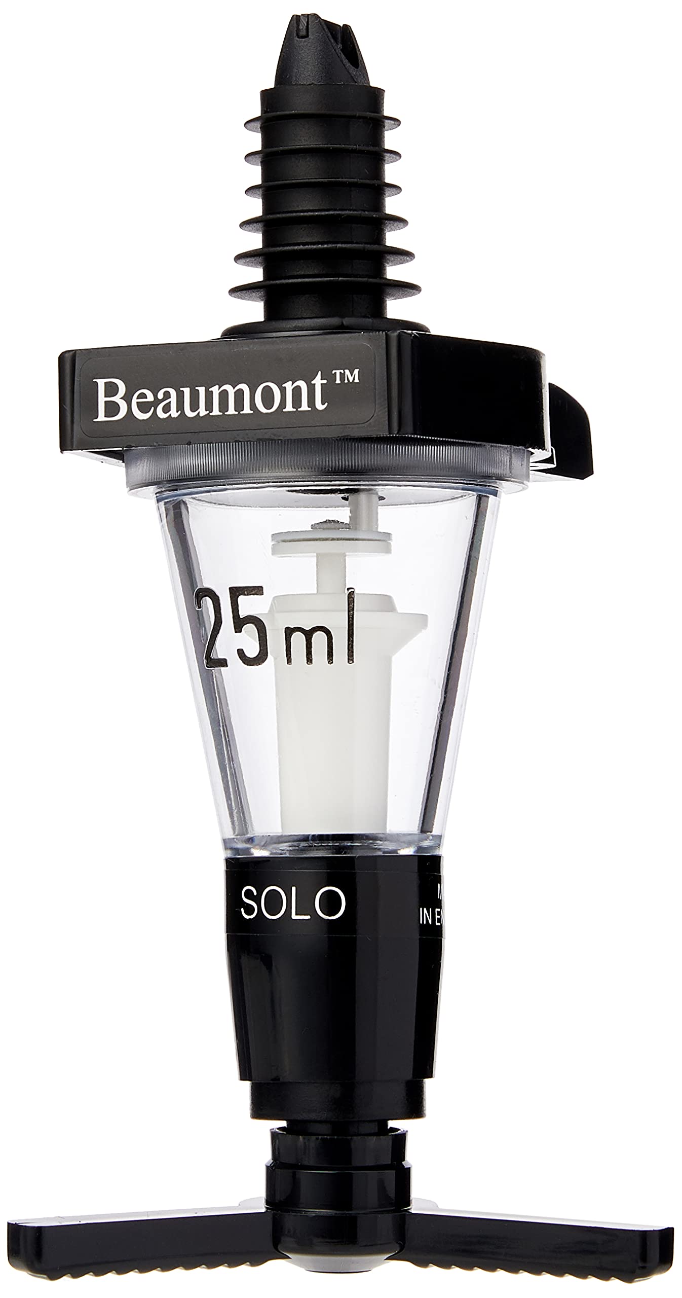 Beaumont Set 3 Dispenser Per Liquidi A Misura - 25, 35, 45 Ml - Dosatori Per Bar A Muro, Per Vino E Alcolici, Cromati