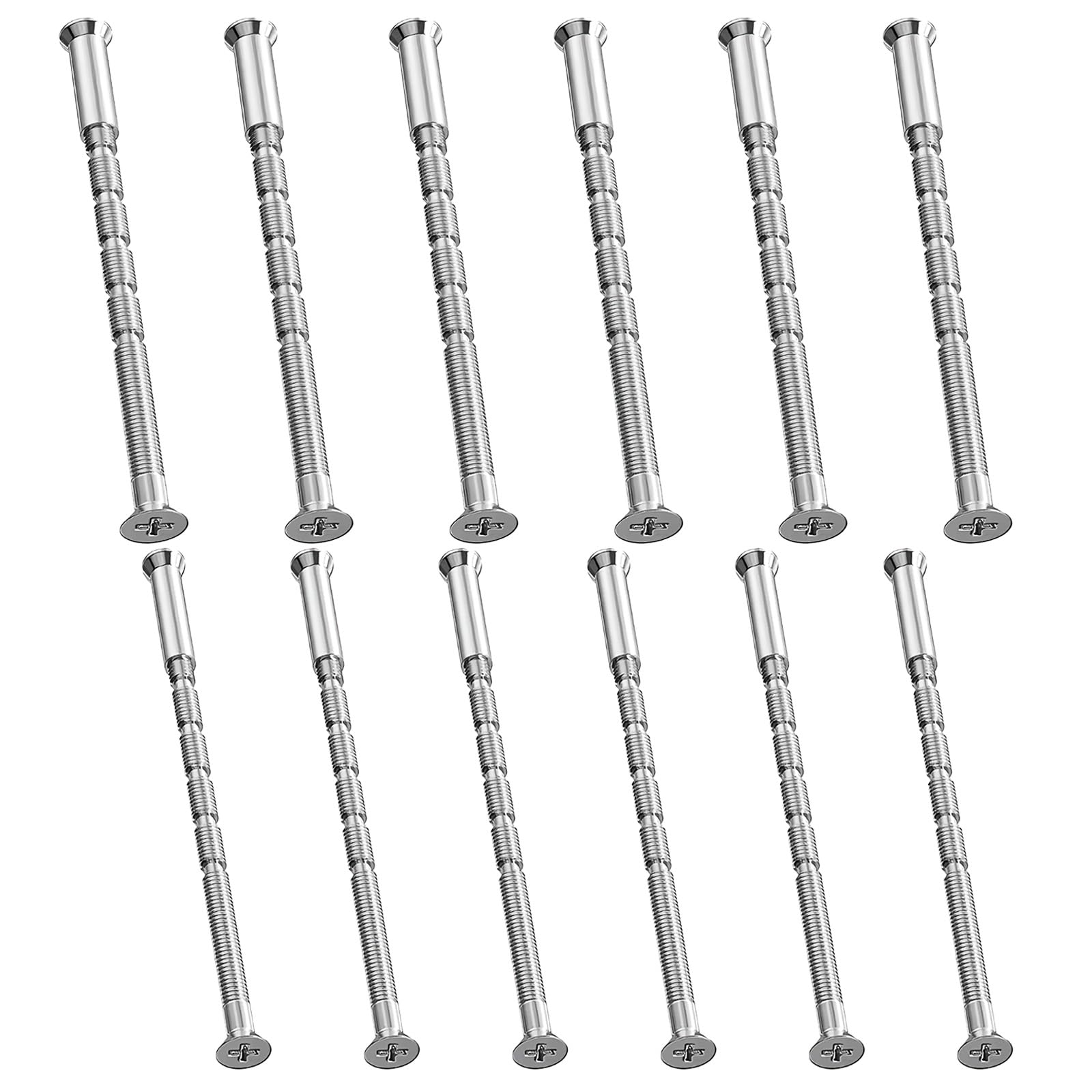 24Pcs M4/M3 Door Handle Bolt Through Fixings Set Door Handle Fixing Screws