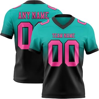 Custom Men Fade Football Jersey Personalized Women Football Shirts Sports Youth Uniform Printed/Stitched Name Number Logo