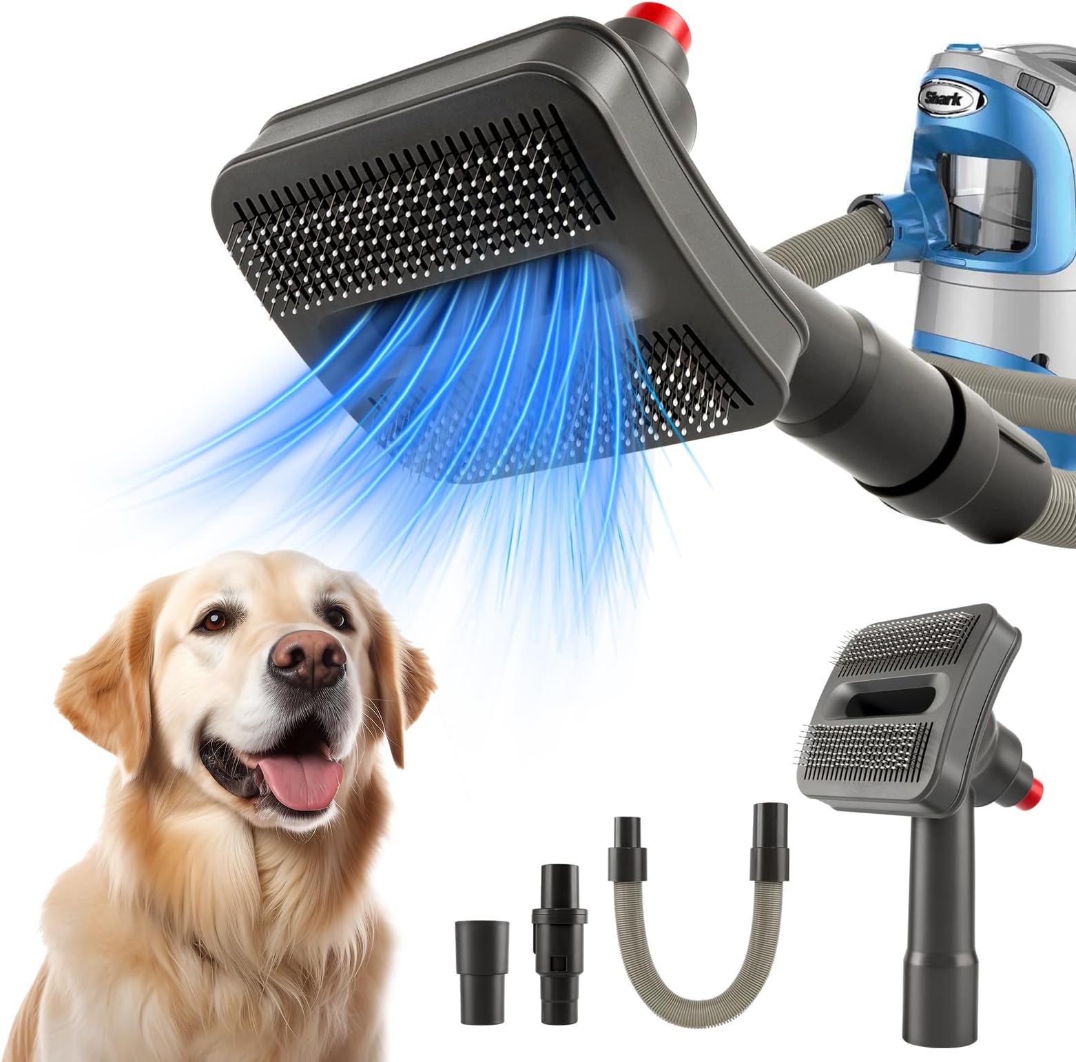 Amazon.com: Dog Hair Brush Vacuum Attachment Compatible with Shark ... - Pet Grooming Vacuum Cleaner With Attachment