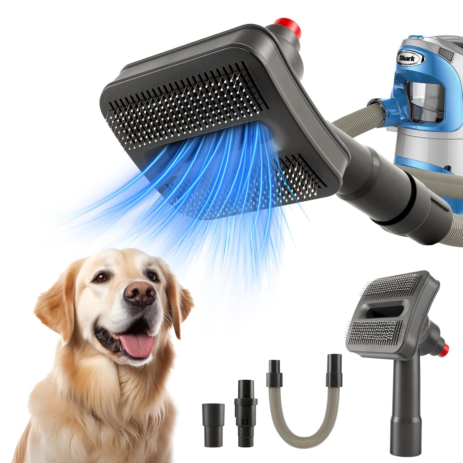 Dog Hair Brush Vacuum Attachment Compatible with Shark NV350 NV351 NV356 NV500 NV640