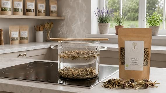 Organic Bio Herbs-Echinacea Dried Flowers 100% Natural, Premium Quality Herb for Herbal Tea, Tinctures & Remedies No Additives, Non-GMO (Echinacea Purpurea) 1 lb.