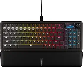 Corsair Teclado mecânico para jogos Vanguard 96 com fio – layout de 96%, interruptores táteis MLX Fusion, sondagem de 8000 Hz, visor LCD, deck de transmissão virtual, G-Keys, SOCD Flashtap, QWERTY US