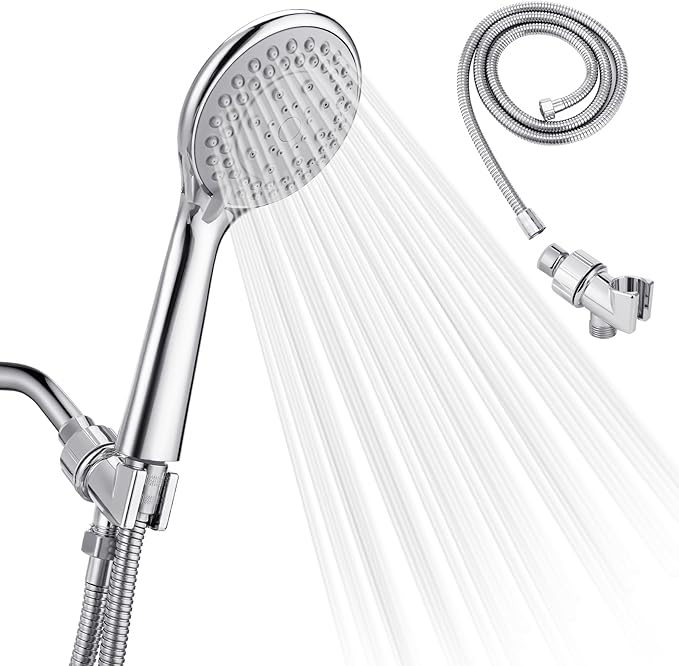 Detachable Handheld Shower Head with Hose - High pressure 5 Functions ...