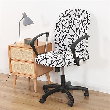 Universal Printed Office Chair Cover Elastic Stretch Removable Washable Rotating Computer Chair Slipcover Protector Home DecorE