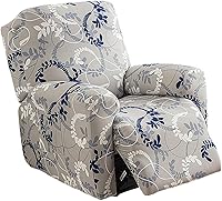 Vista 17 de Eco-Ancheng Fundas reclinables de 4 piezas, fundas para sillas reclinables, fundas elásticas para sofá reclinable, fundas ajustables