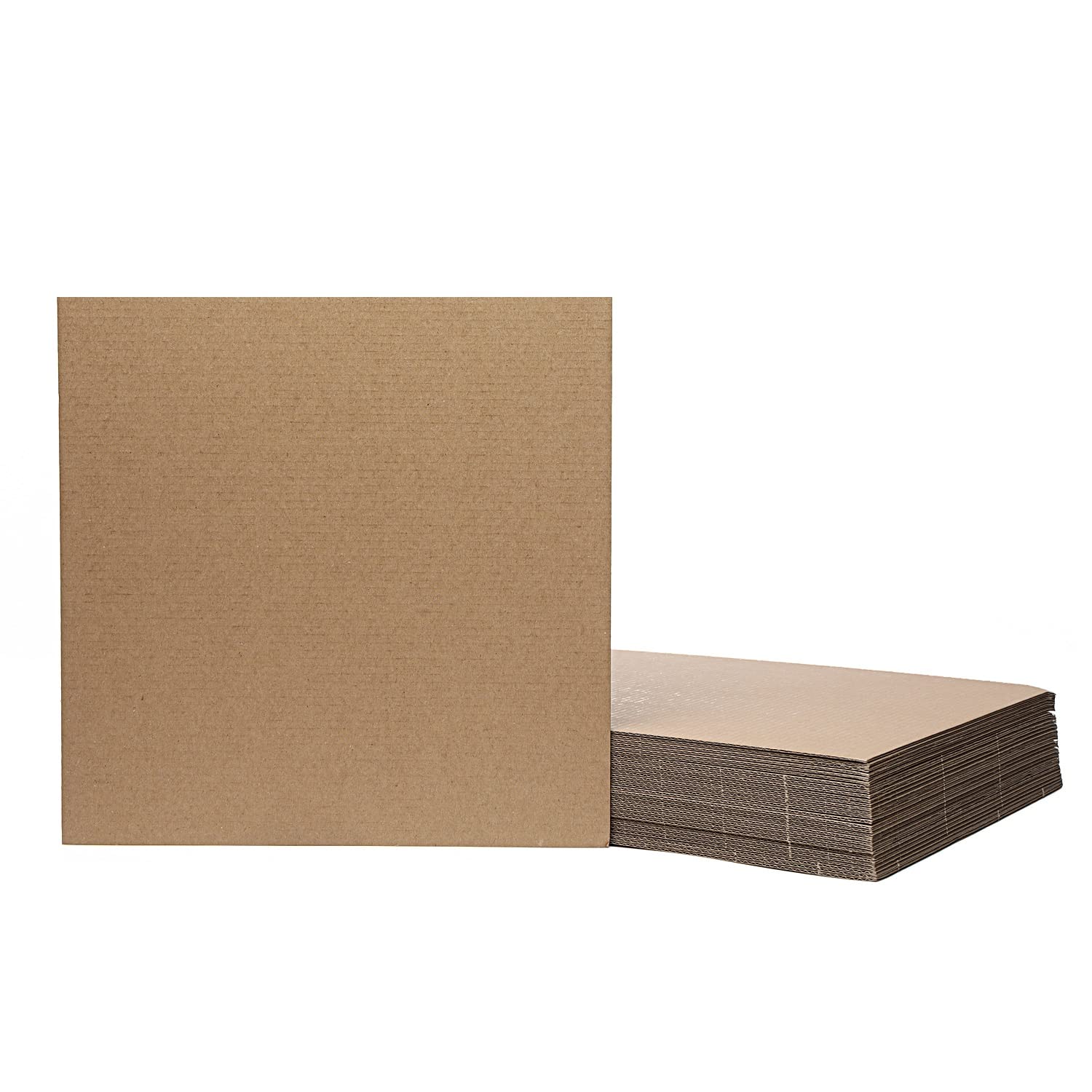 Juvale 24 Sheets Kraft Paper Corrugated Cardboard Sheets, Inserts for  Mailers, Dividers, Packing, Crafts (Brown, 8.5 x 11 In)