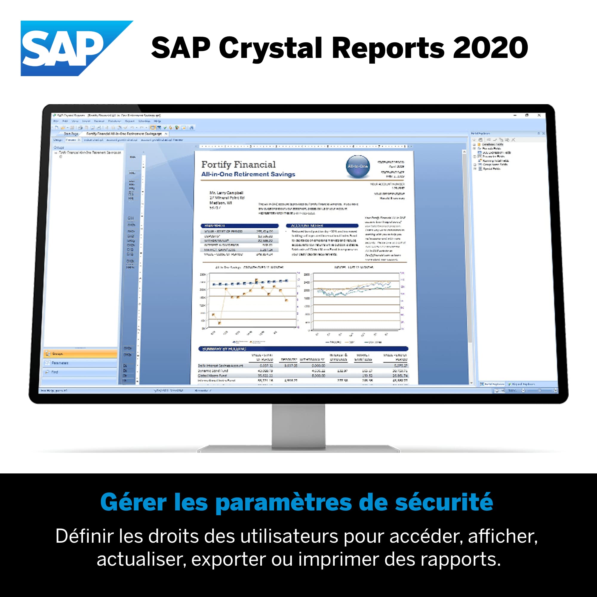 SAP Crystal Reports 2020 Reporting software | Standard | PC | Code d'activation PC - envoi par email