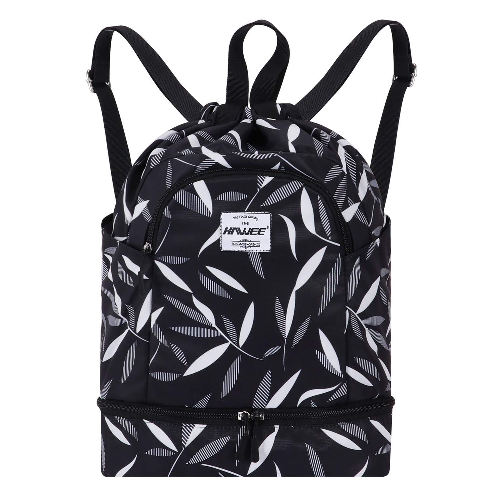 Impermeable Casual Mochila con Cordón Grande Deporte Bolso de Gimnasia Mochila de Cuerda Unisex para Mujer Hombre Vida Cotidiana Aire Libre Yoga Escuela Nadar Playa — view 46