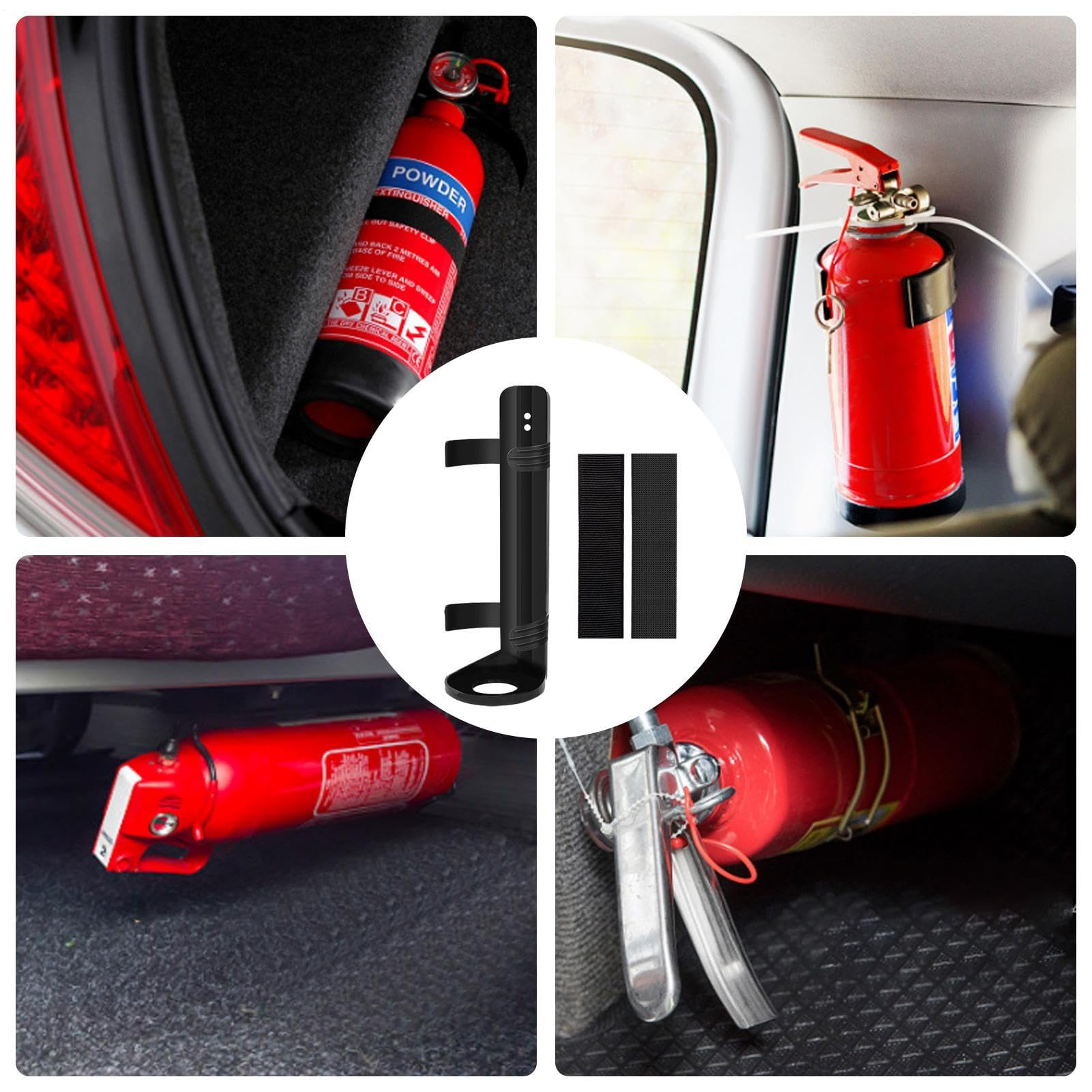 Auto Feuerlöscher Halterung, Schnellverschluss Halterung, Selbstklebende Feuerlöscherhalterung, Einfach Und Platzsparend