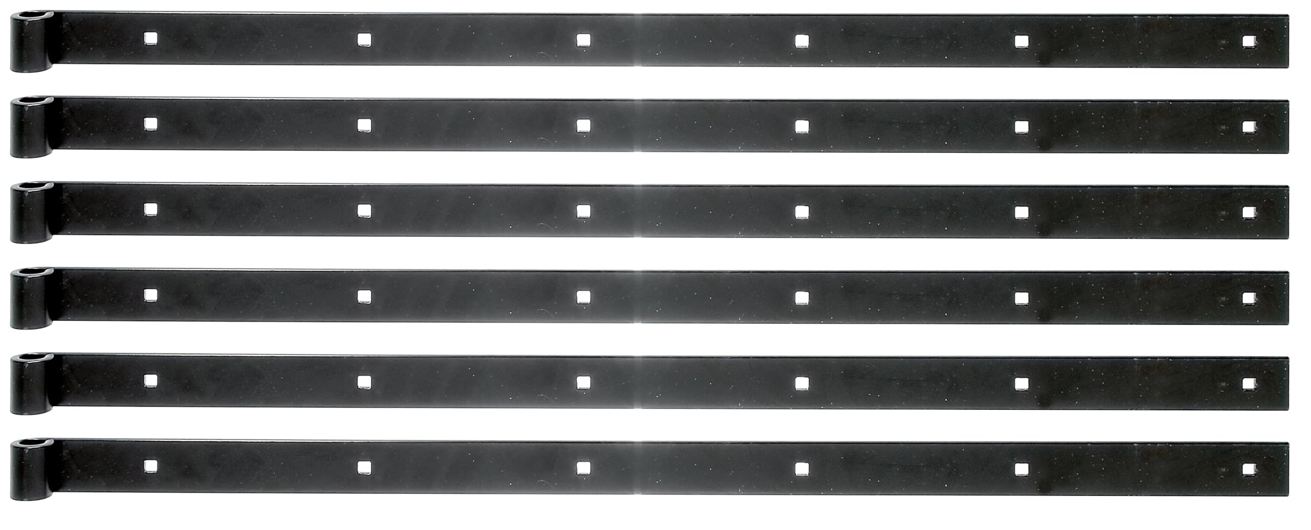 Alberts 862695 Paumelle de magasin | en différents modèles | noir | rouleau Ø14 mm | taille 800 x 35 mm | kit de 6