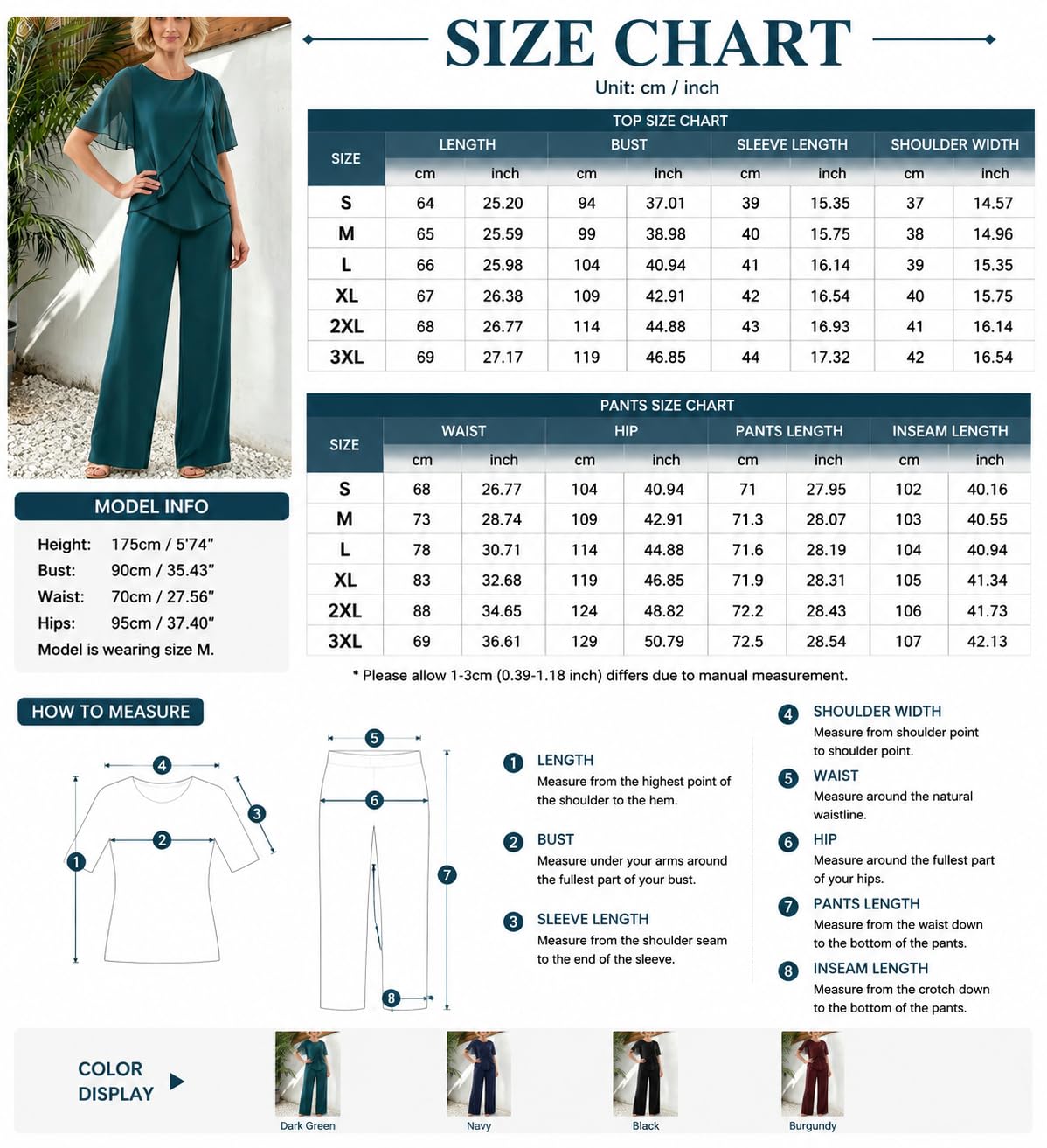 Completo Donna Elegante Completo Da Donna A Due Pezzi Per Matrimonio Abito Formale Tailleur In Chiffon Con Pantaloni Per La Madre Della Sposa Elegante Top A Maniche Corte A Strati E Pantaloni A Gamb