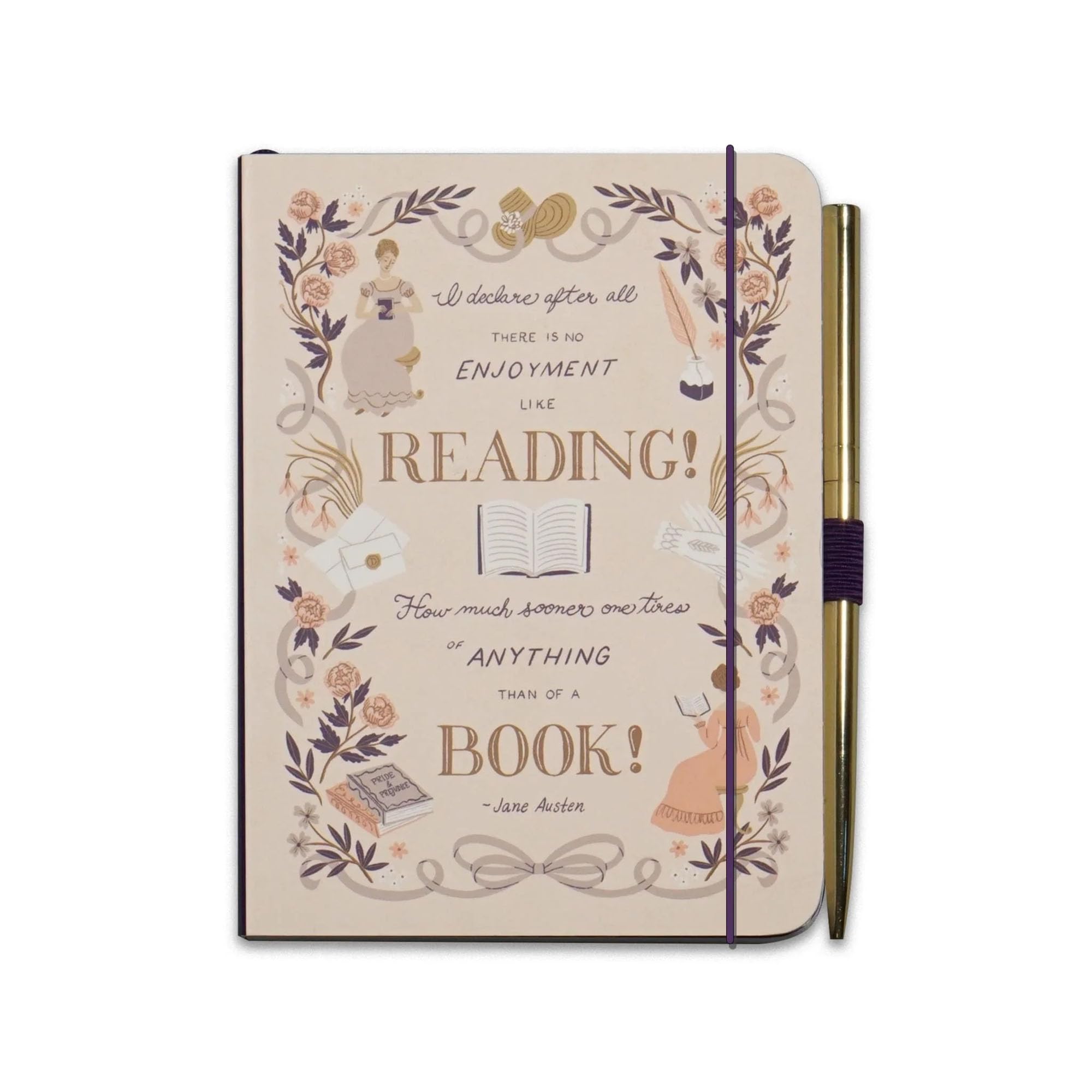 Jane Austin A6 Notebook & Pen - Pulteney Press (Pride & Prejudice)