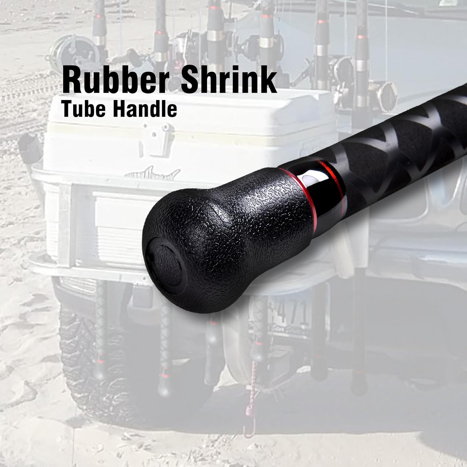 Fiblink Surf Spinning Fishing Rod 4-Piece Graphite Travel Fishing Rod(11 Feet & 13 Feet & 15 Feet)