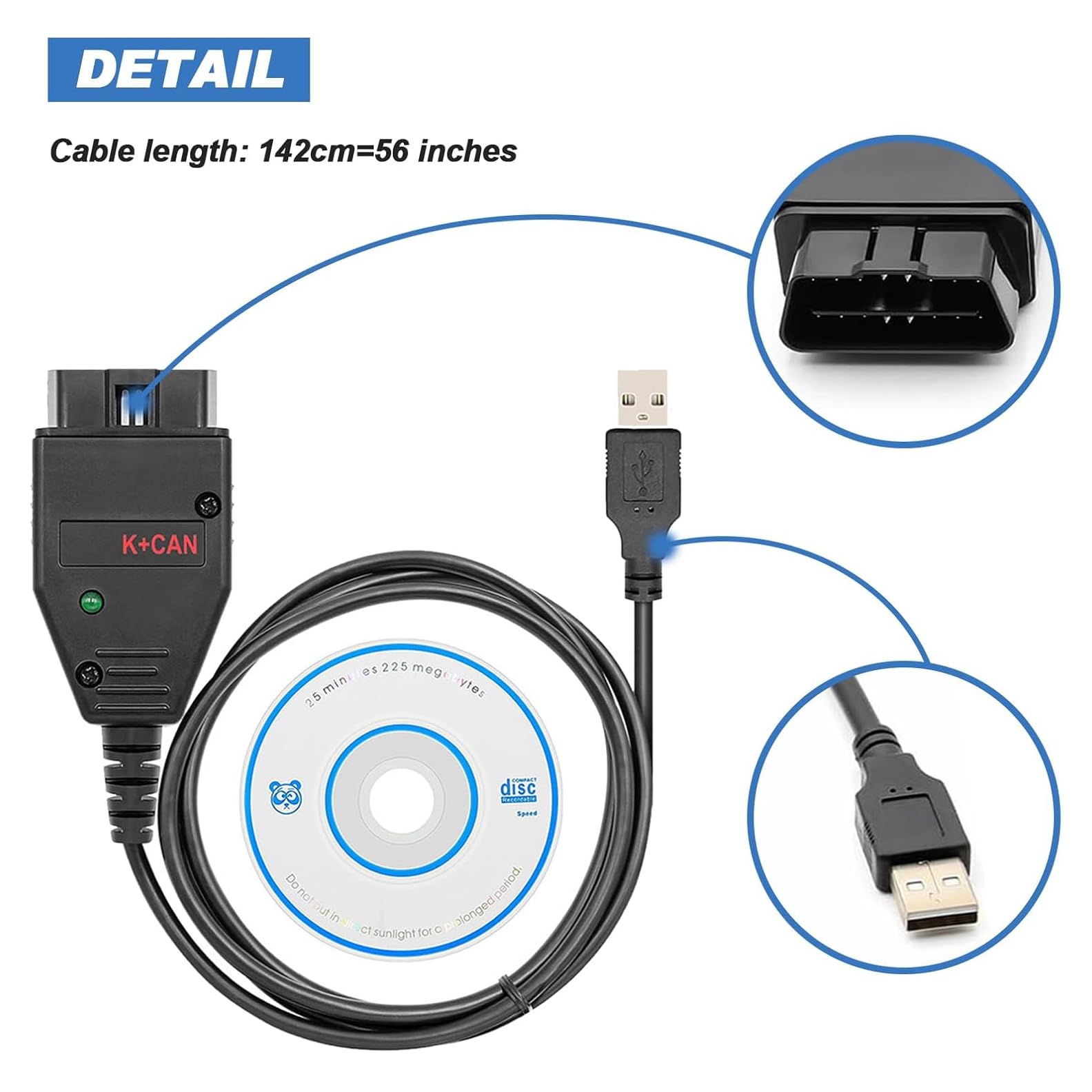 OBD2 K+CAN Commander 1.4 Code Reader Cable FTDI FT232RL Chip OBDII  Diagnostic Scanner Tool for VAG Audi/VW/Skoda/Seat : Amazon.sg: Automotive