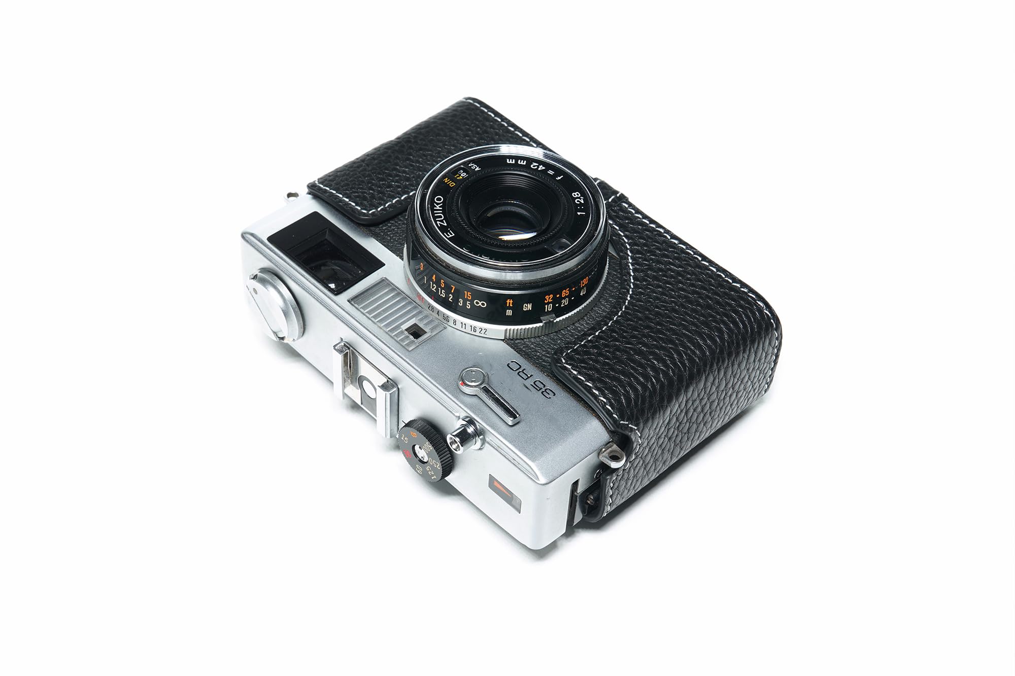Olympus 35 RC フィルムカメラ レザーケース付き Amazon.com : Handmade Genuine Real Leather Half Camera Case Bag