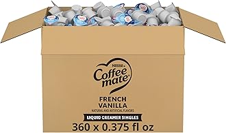Coffee Creamer, French Vanilla, Liquid Creamer Singles, Non Dairy, No Refrigeration, Box of 360