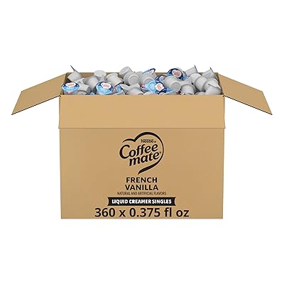 Nestle Coffee mate Coffee Creamer, Original, Liquid Creamer Singles, Non Dairy, No Refrigeration, 0.375 fl oz Tubs (Pack of 360)