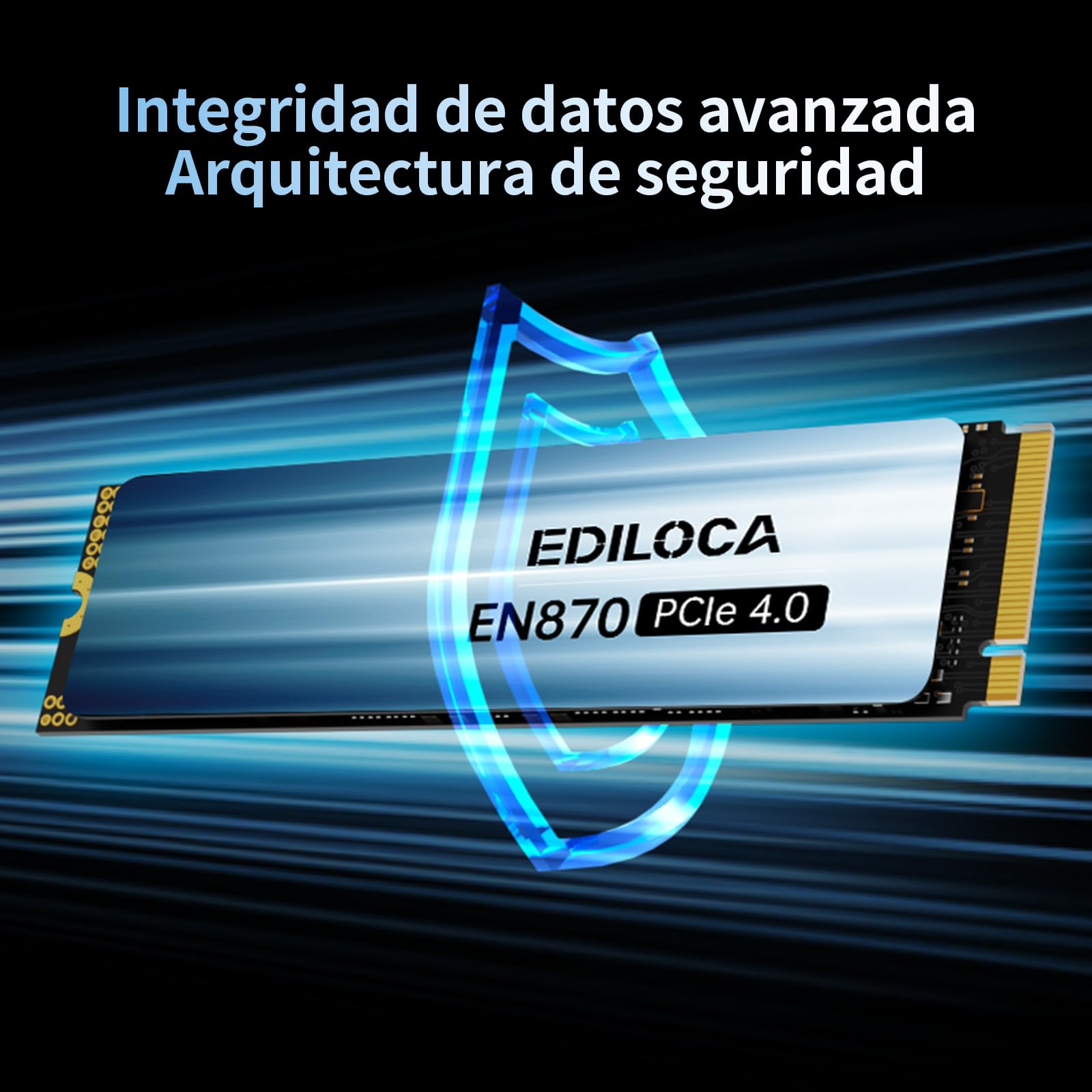 Ediloca EN870 de 2TB PCIe Gen4 SSD, de hasta 7450MB/s, NAND Flash