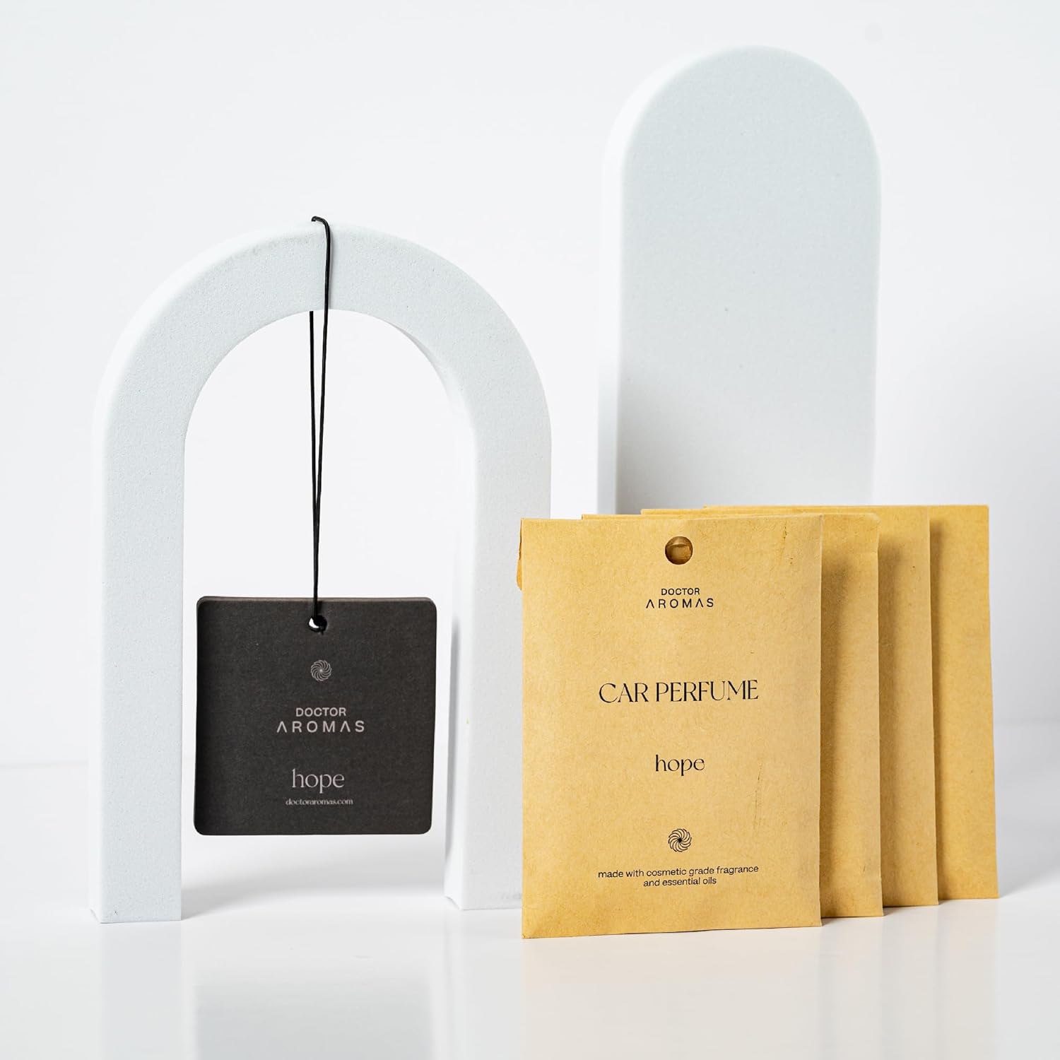 Doctor Aromas Car Perfume Bundle (4-Pack) with Hope Reed Diffuser – Whole Home & On-The-Go Scenting