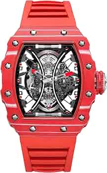 Amazon | FEICE 腕時計 メンズ 高級 スケルトン うで時計 自動巻き