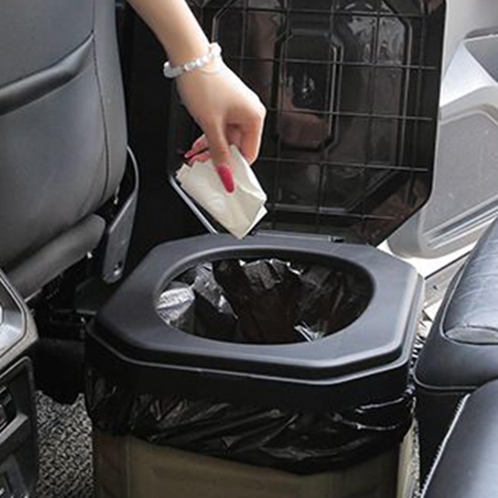 Baño Portátil para Camping Inodoro Plegable Con Cubo | Baño Portátil Exterior Para Senderismo Carretera Viajes Camping Autocaravana Con Cubo De Basura