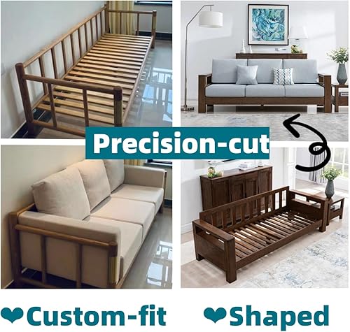 Miniatura 8 de Kiyeocca Cojín de respaldo personalizado para sofá cama interior y exterior, almohada de respaldo de banco hecha a medida, cojín de respaldo de sofá