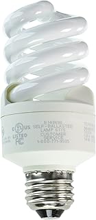 TCP 4011450k CFL Pro A - Lamp - 60 Watt Equivalent (14W) Daylight (5000K) Dimmable Spring Lamp Light Bulb