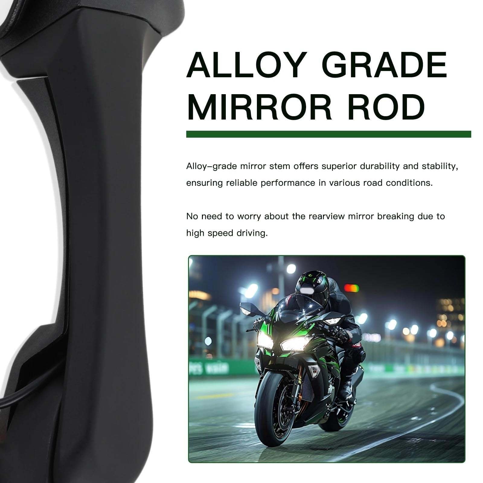 Rétroviseurs Latéraux De Moto avec Clignotants Et pour Kawasaki pour Ninja ZX 10R ZX-10R 2011-2015 2016-2020 H2 2014-2015