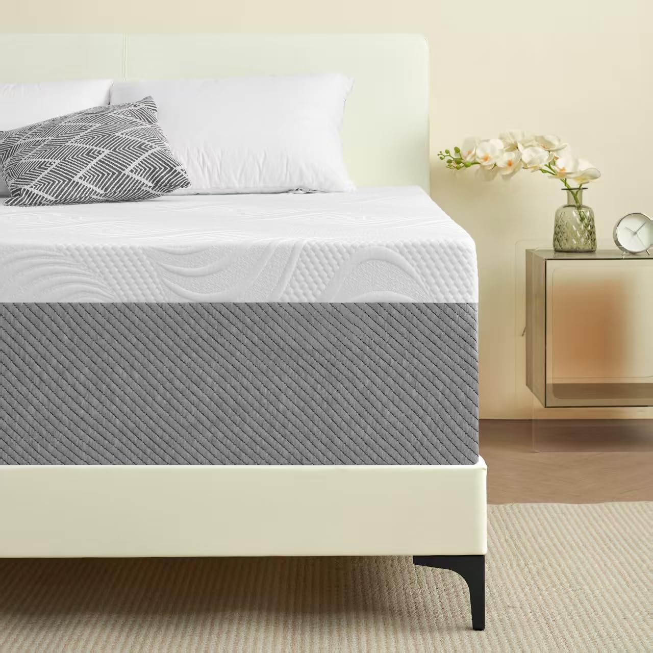 Deegari Mattress, 20cm Mattresses with Memory Foam and Anti-mite, Breathable, Removable Cover, Mattress in a Box, Edges Support for Sleep Supportive (20cm, Small Double (120 * 190))