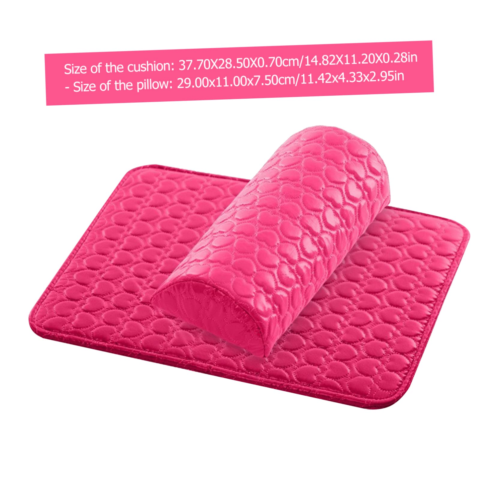 FOMIYES Set 2 Pezzi Cuscino e Tappetino Per Manicure, Accessorio Per Nail Art e Bellezza Unghie, Supporto Solido e Portatile Per Centri Estetici e Uso Domestico