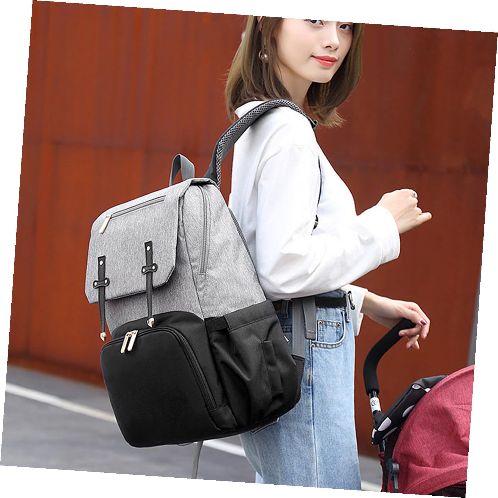 Multifunktions Wickelrucksack Mutter Großes Fassungsvermögen Robustes Material Komfortable Schultergurte Für Alltag Reisen Camping