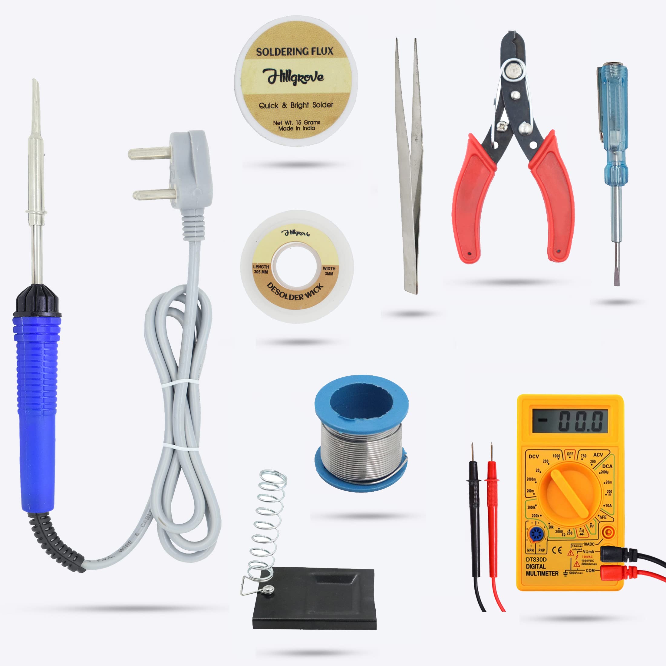 See full amazon price history chart for Hillgrove HGCM417M1 Electronic 9in1 Mobile Soldering Iron Equipment Tool Machine Combo Kit Set with Digital Multimeter and Line Tester 25 W Simple (Flat Tip) Hillgrove HGCM417M1 Electronic 9in1 Mobile Soldering Iron Equipment Tool Machine Combo Kit Set with Digital Multimeter and Line Tester 25 W Simple (Flat Tip) (B0B7RHXS5R) Amazon Price History, Amazon Price Tracker
