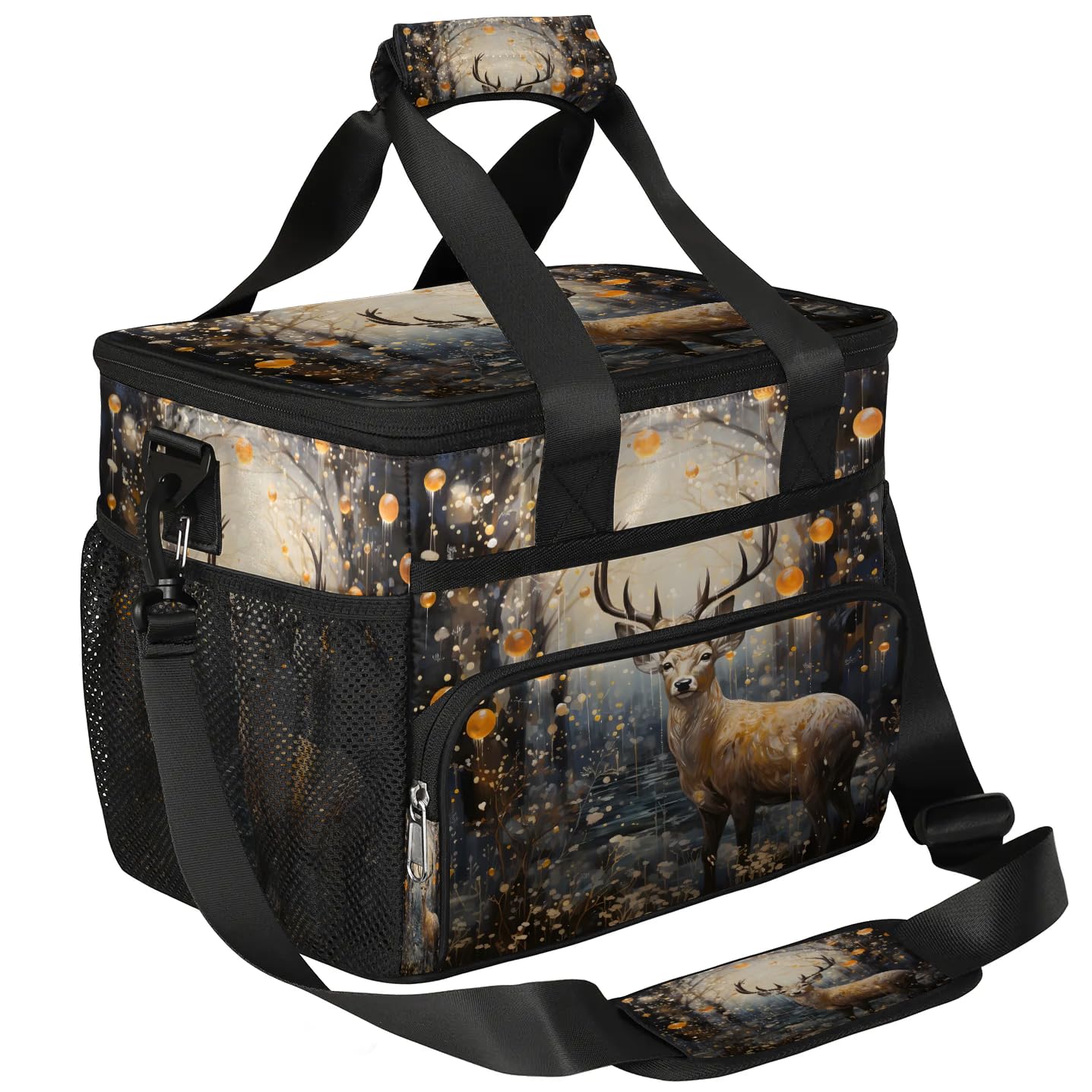 Lunch Box for Men Heavy Duty Insulated Lunch Bag for Women Forest Elk Deer Lunchbox for Adults Lunch